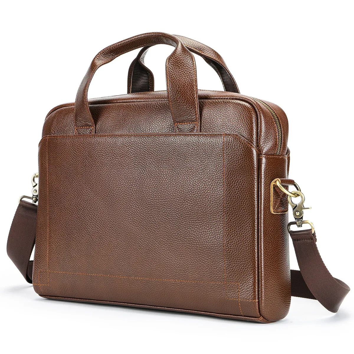 sac à main en cuir véritable pour homme, porte-documents en cuir de vachette de première qualité, sac pour ordinateur portable en cuir véritable, sac d'affaires