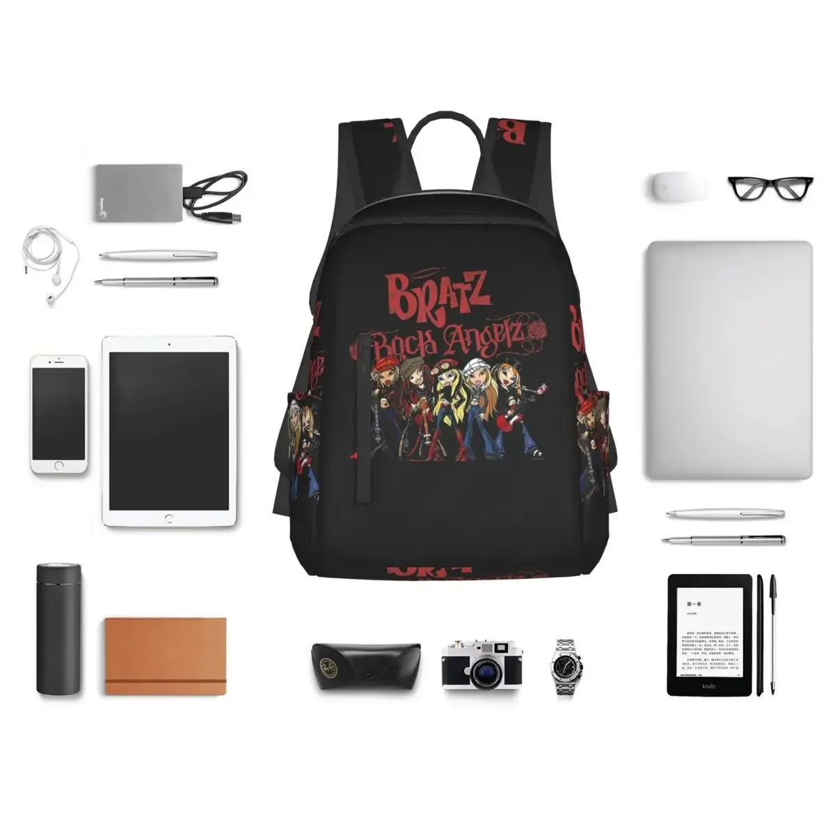 sac à dos bratz rock angelz group shot, sac à livres pour étudiants, sac d'école pour enfants, sacs à bandoulière pour ordinateur portable, garçons et filles