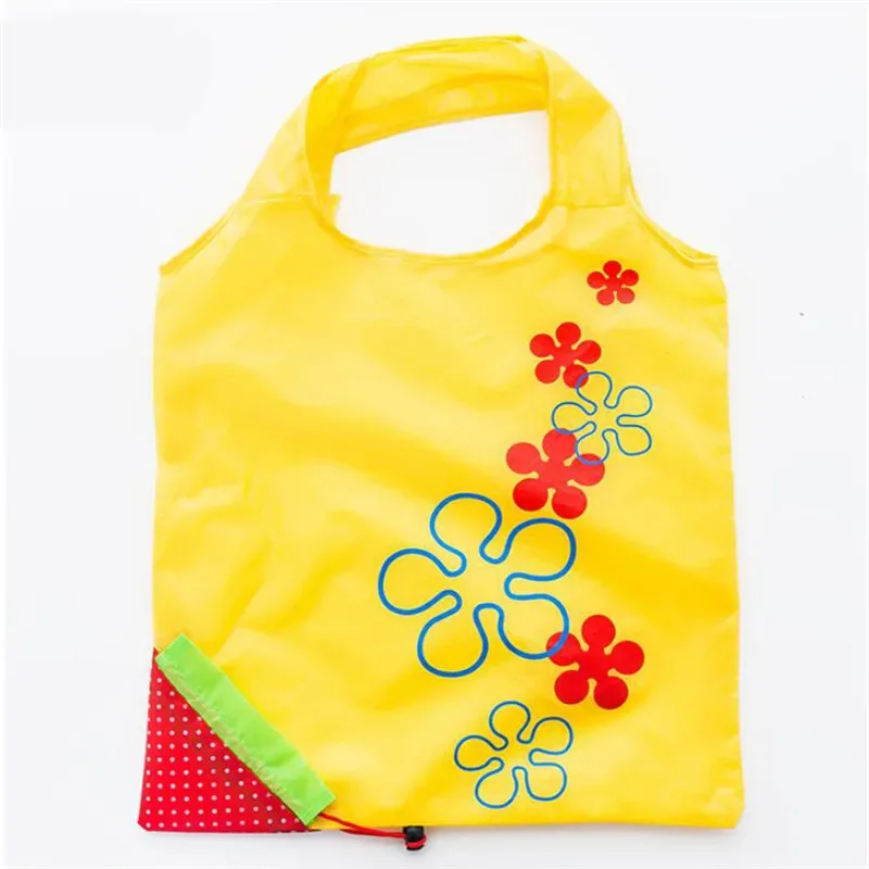 sac de rangement créatif pour l'environnement, sacs à provisions pliables harvey, sac fourre-tout réutilisable, sac d'épicerie pliable, sac à soupe en nylon, 1pc