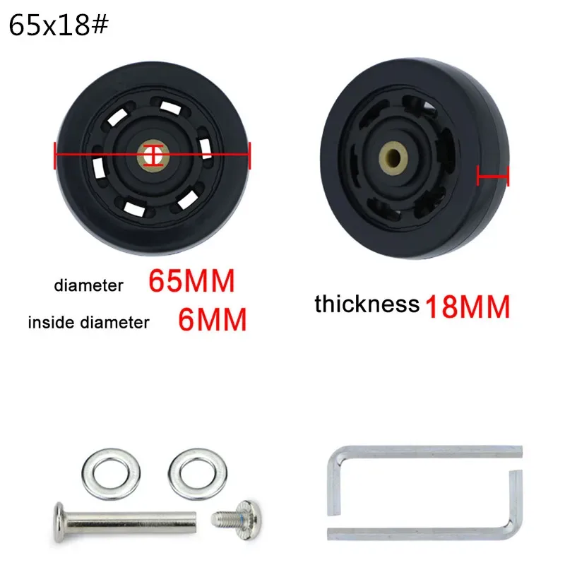 roues de remplacement pour valise à roulettes, accessoires universels, multi-taille, 1 pièce