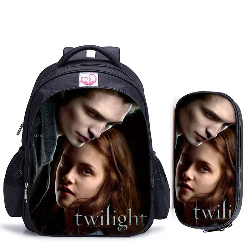 16 pouces crépuscule sac à dos pour adolescentes garçons livre sac mochila sac de voyage enfants école sacs à dos
