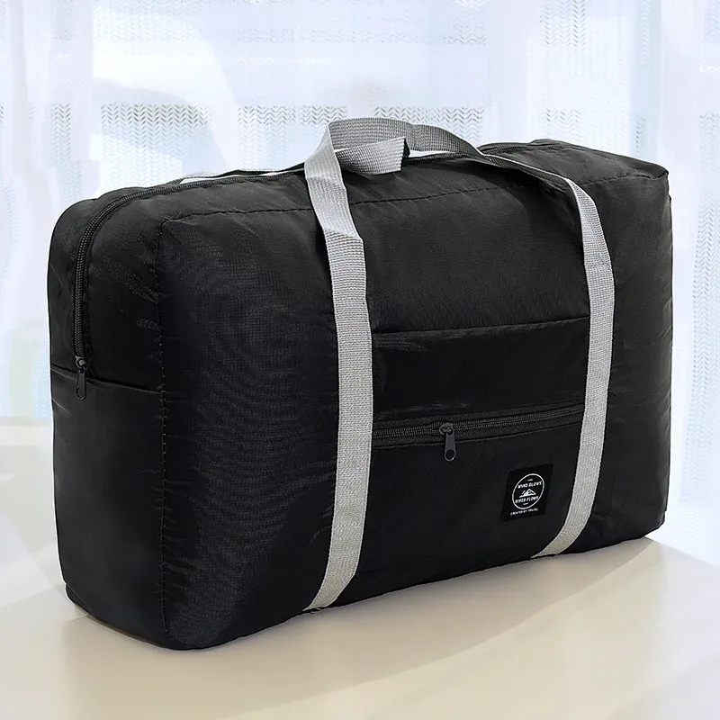 sac de rangement pour bagages de grande capacité, sac de voyage pliable et portable, sac de déménagement pour vêtements avec poignée de traction