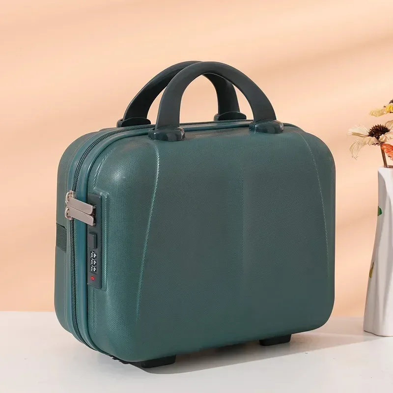 mini valise rigide étanche et résistante aux chocs de 14 pouces, avec mot de passe, pour ranger vos cosmétiques, bagage à main, nouveauté 2025
