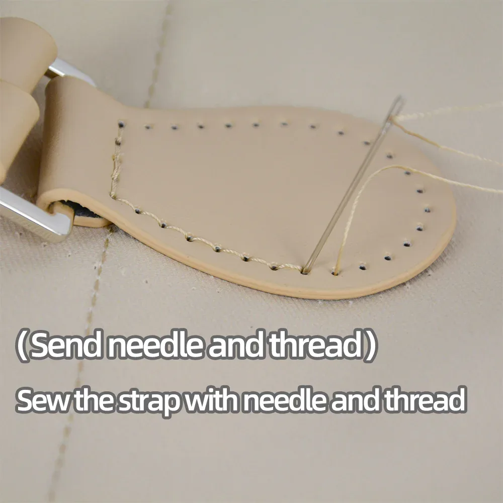 1 paire de sangles de sac en cuir cousues à la main, multifonctionnelles, poignées de remplacement pour sacs portés à l'épaule, accessoires