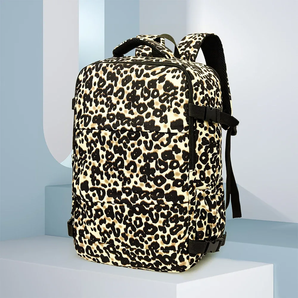 nouveau sac à dos imprimé léopard de grande capacité, sac à dos de voyage léger, valeur esthétique élevée, sac d'ordinateur de déplacement