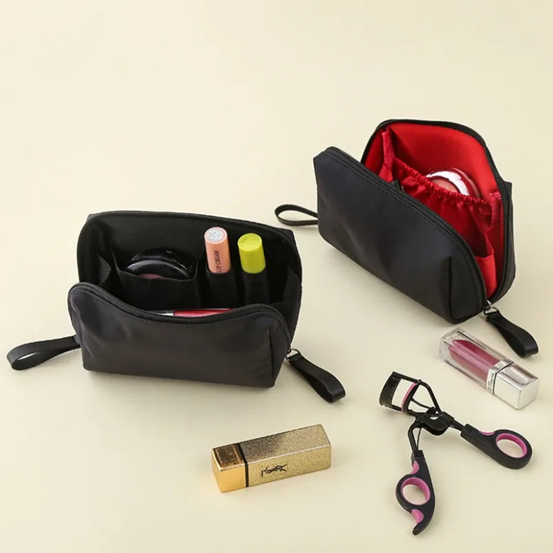 nouveauté sac cosmétique simple couleur unie pour femmes trousse de maquillage pochette trousse de toilette étanche maquillage sacs à main étui 2023