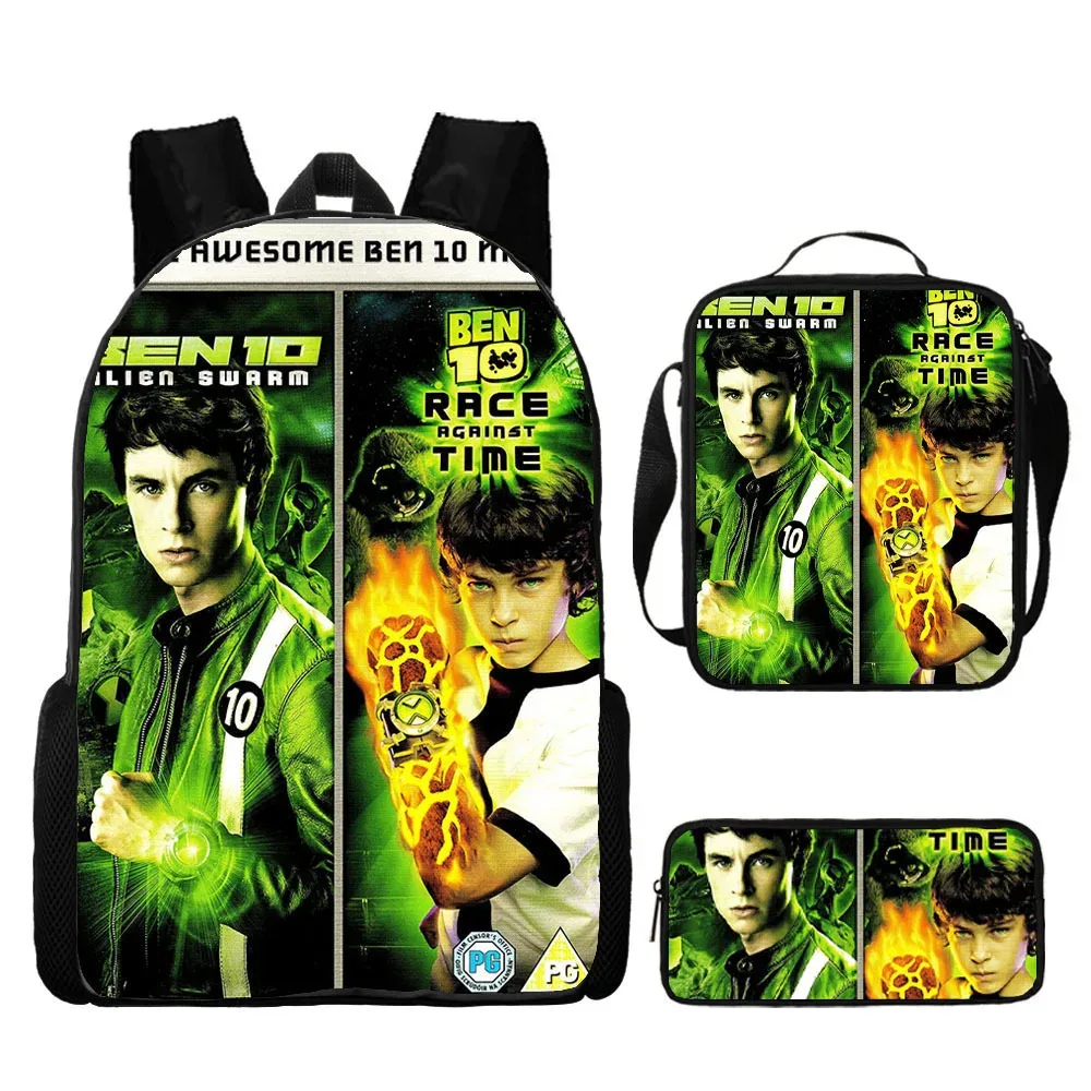 sac à dos hacker pour adolescents ben 10, sac à dos pour étudiants, sac à dos de dessin animé, sac à bandoulière pour stylos