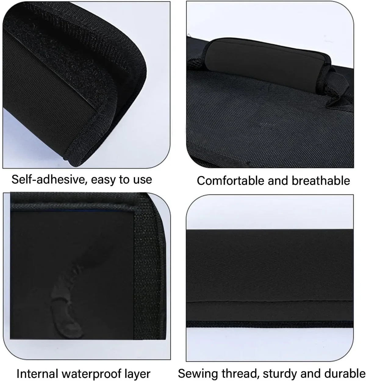 nouvelles protections de poignée de bagage en néoprène imperméables, housses de poignée de sac de voyage souples et rembourrées pour accessoires de voyage