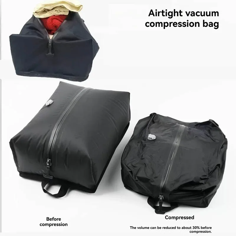 sac à dos de voyage avec pompe à air intégrée sous vide, sac à dos de voyage extensible, équipé d'un système de vide