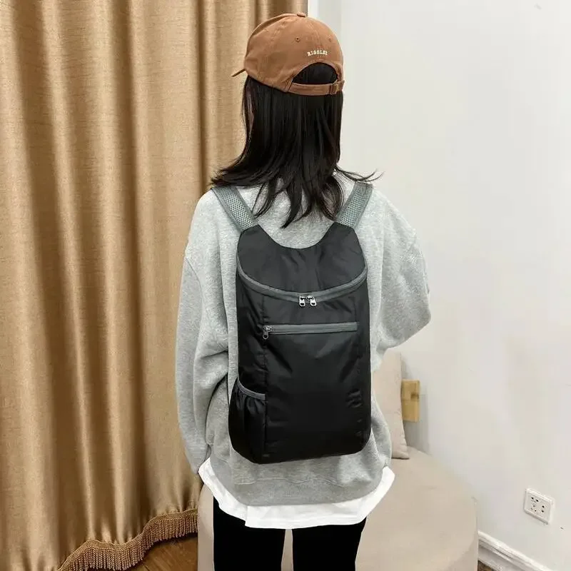 sac en peau pliable portable décontracté pour l'extérieur, sac à dos de sport léger, sac de voyage, sac de livre cadeau, offre spéciale 2025,