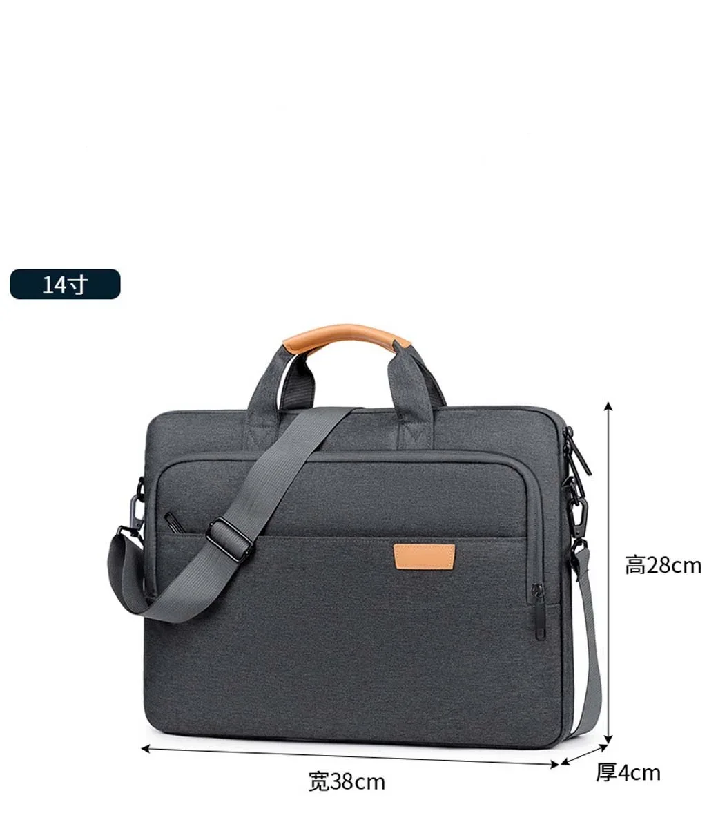 sac pour ordinateur portable de grande capacité pour hommes, sac à bandoulière épais et résistant aux chocs avec airbag, sac pour ordinateur portable de 14 à 17 pouces, sac de voyage et de réunion d'affaires