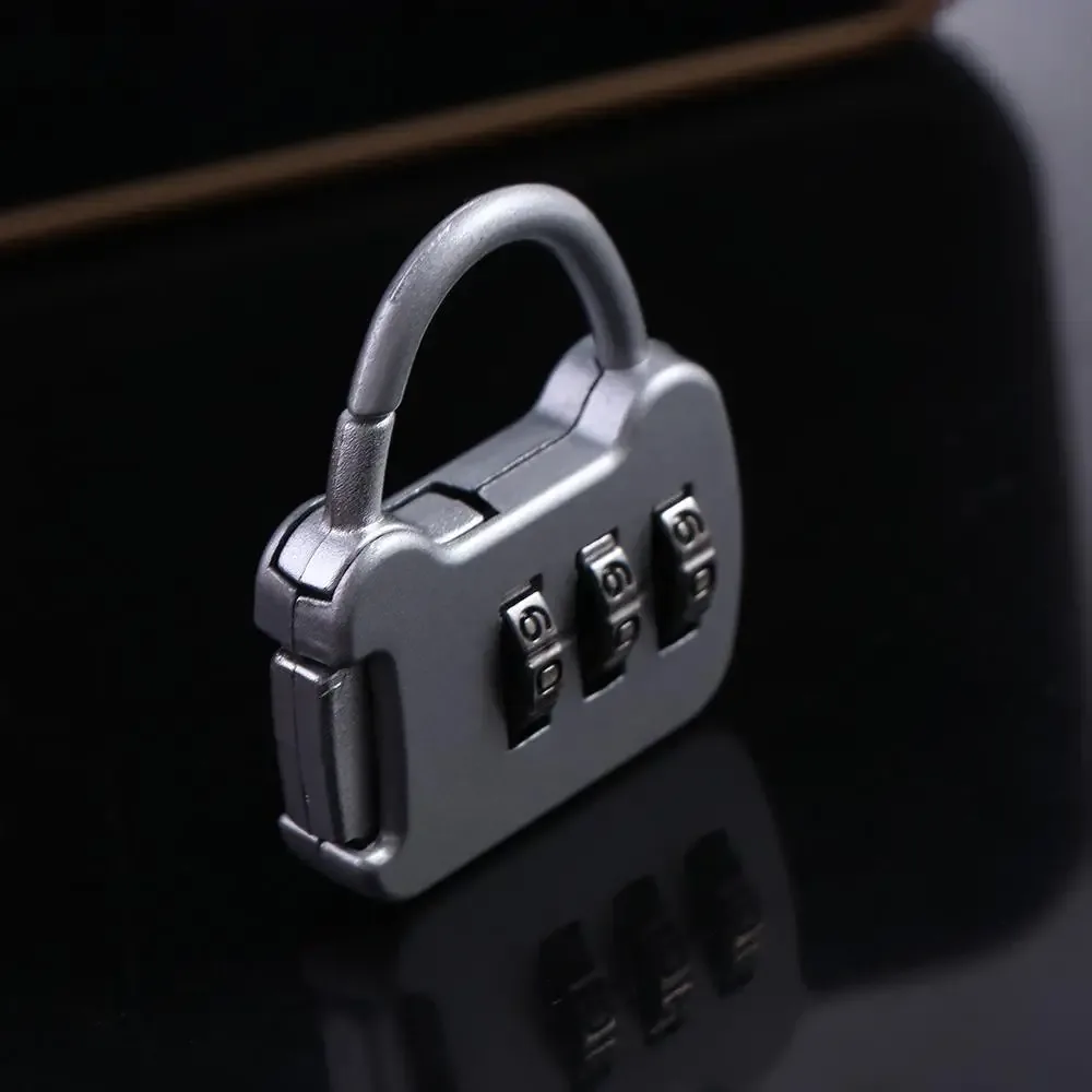 cadenas à code numérique en alliage de zinc, 1 pièce, pratique pour armoire, valise à roulettes, fermeture éclair.