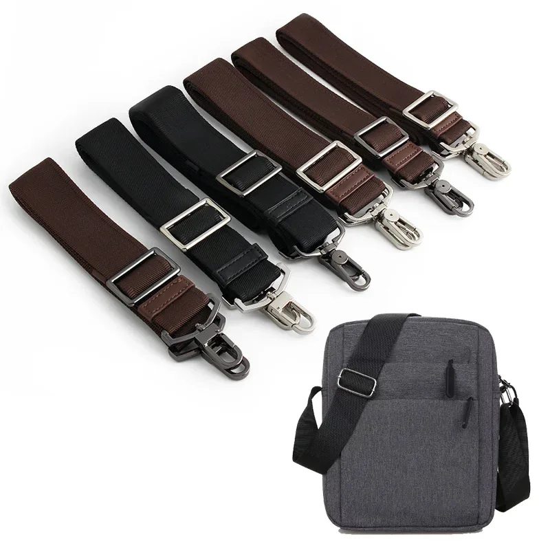 Sac à bandoulière épais et détachable pour hommes, 1 pièce, accessoires pour sac d'ordinateur, porte-documents durable, large bandoulière, accessoires de bricolage