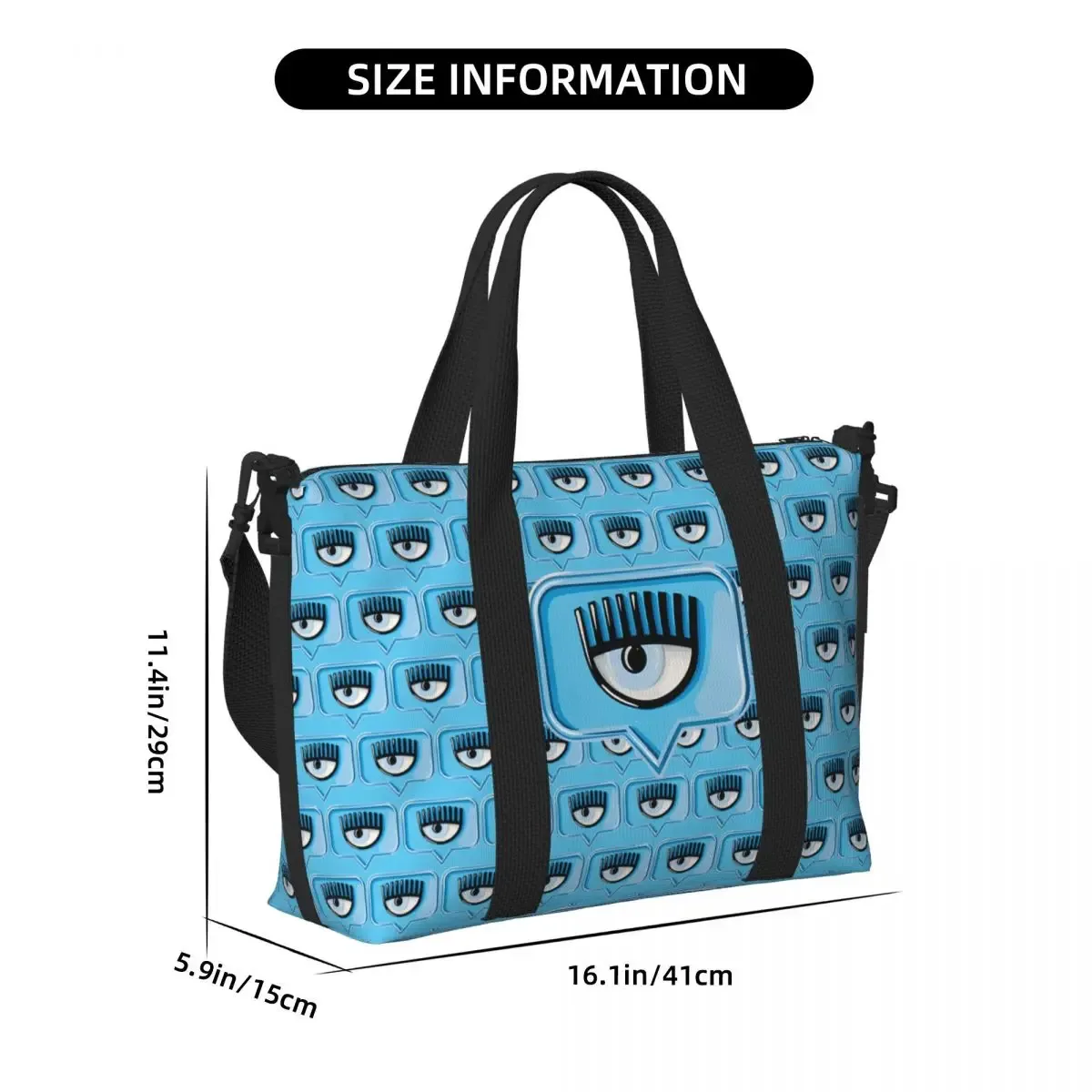 mode personnalisée yeux chauds f-erragnis c-chiaras sac fourre-tout de plage femmes grand compartiment plage salle de sport sacs de voyage