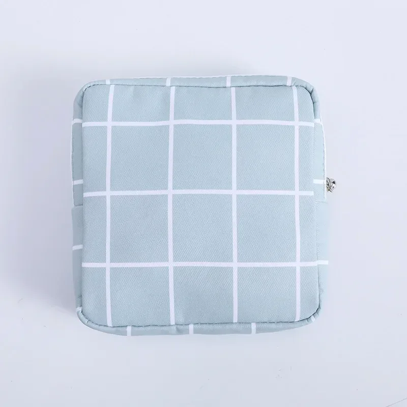sacs de rangement de serviettes hygiéniques pour femmes, sac de maquillage en coton mignon coréen pour pièces de monnaie, organisateur de bijoux, pochette de maquillage, petits sacs à cosmétiques