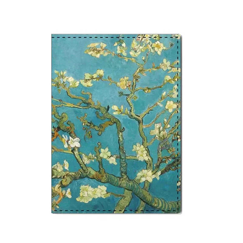 couverture de passeport créative van gogh, peinture à l'huile, accessoires de voyage pour femmes et hommes, design de nuit étoilée, porte-passeport protégé, nouvelle collection