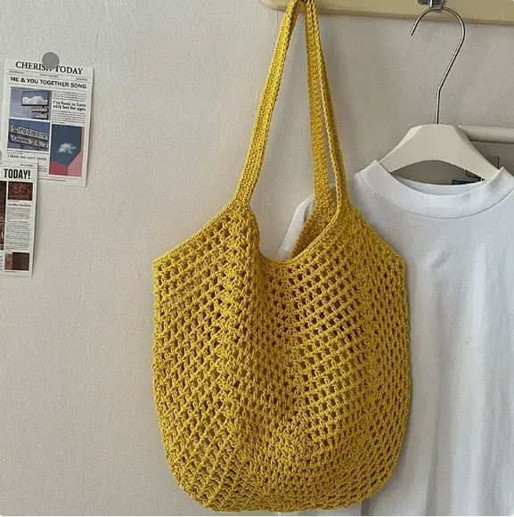 sac de plage au crochet personnalisé, sac fourre-tout d'été, sac cadeau pour demoiselle d'honneur, sac cadeau pour enterrement de vie de jeune fille, sac artisanal écologique