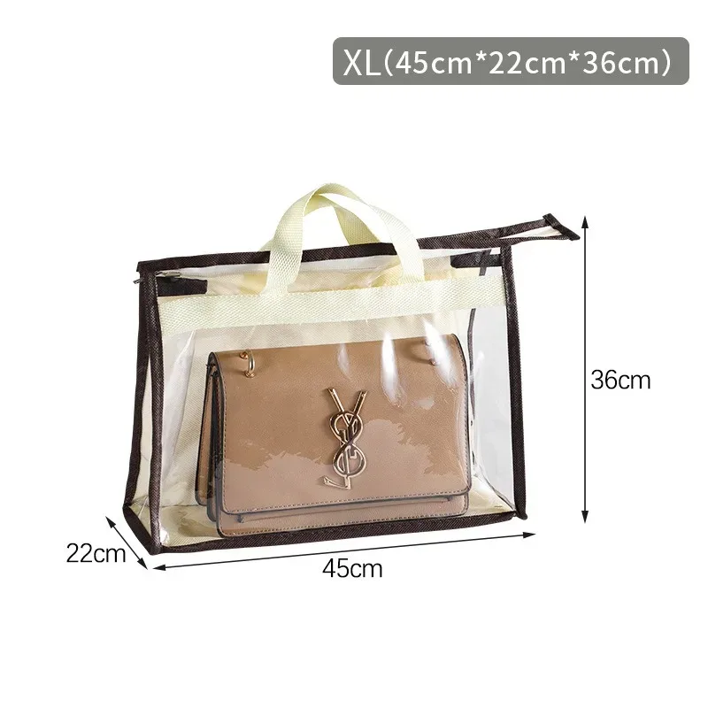 sac sac à poussière garde-robe sac suspendu sac de rangement pvc transparent sac en cuir étanche protection stockage sac suspendu