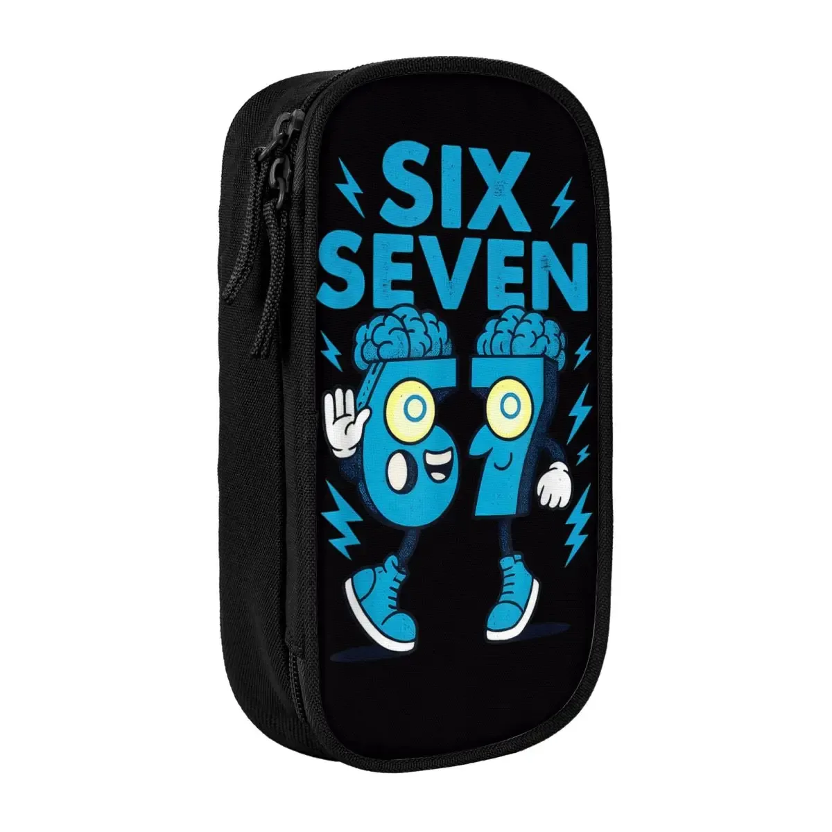 meme 6 7 six seven italien volez un cerveau 67 trousse à crayons toile boîte à crayons enfant vintage collège école étuis à crayons fournitures