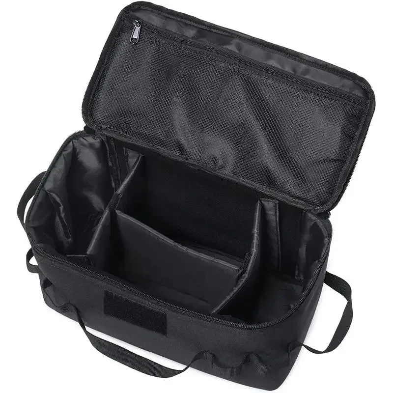 sac de rangement de grande capacité pour le camping en plein air - sac à outils pour clous de sol avec kit d'ustensiles de cuisine de pique-nique et organisateur de cartouches de gaz