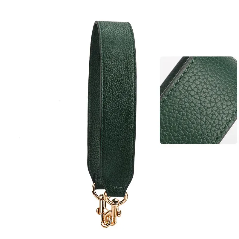 xmessun – sac à bandoulière tendance pour femmes, bretelles pour les mains, bretelles en cuir véritable, larges bretelles, accessoires à sangle courte, nouvelle collection