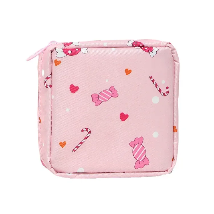 1 pièce trousse de toilette et de maquillage pour femme, mignonne et tendance, indispensable pour le voyage, pour rouges à lèvres, serviettes hygiéniques et autres articles de toilette