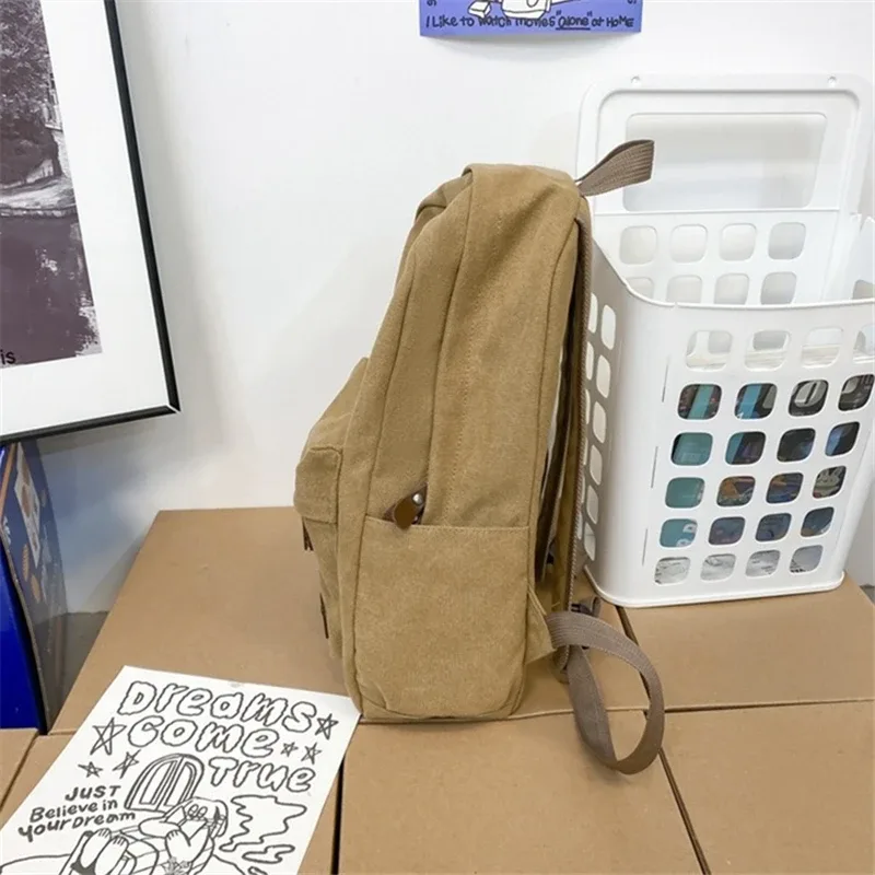 nesitu a4 vintage durable vert noir kaki marron 14 pouces ordinateur portable toile hommes femmes sac à dos école randonnée sac de voyage m31