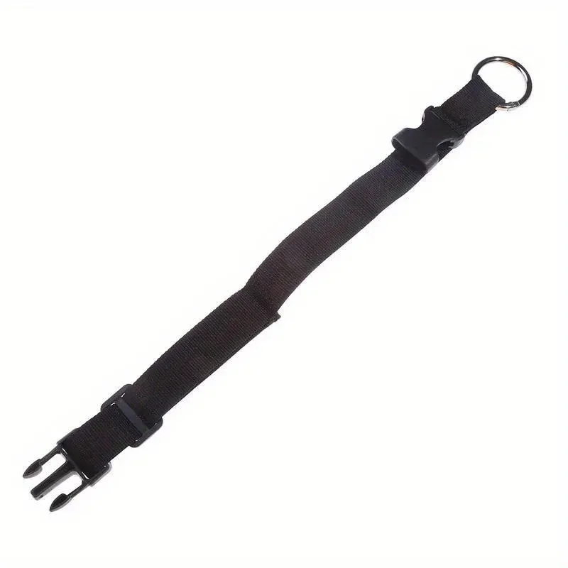 sangle de bagage noire polyvalente, pince antivol durable avec clip pour sac à main, fermeture à boucle, idéale pour les voyages et l'utilisation quotidienne.