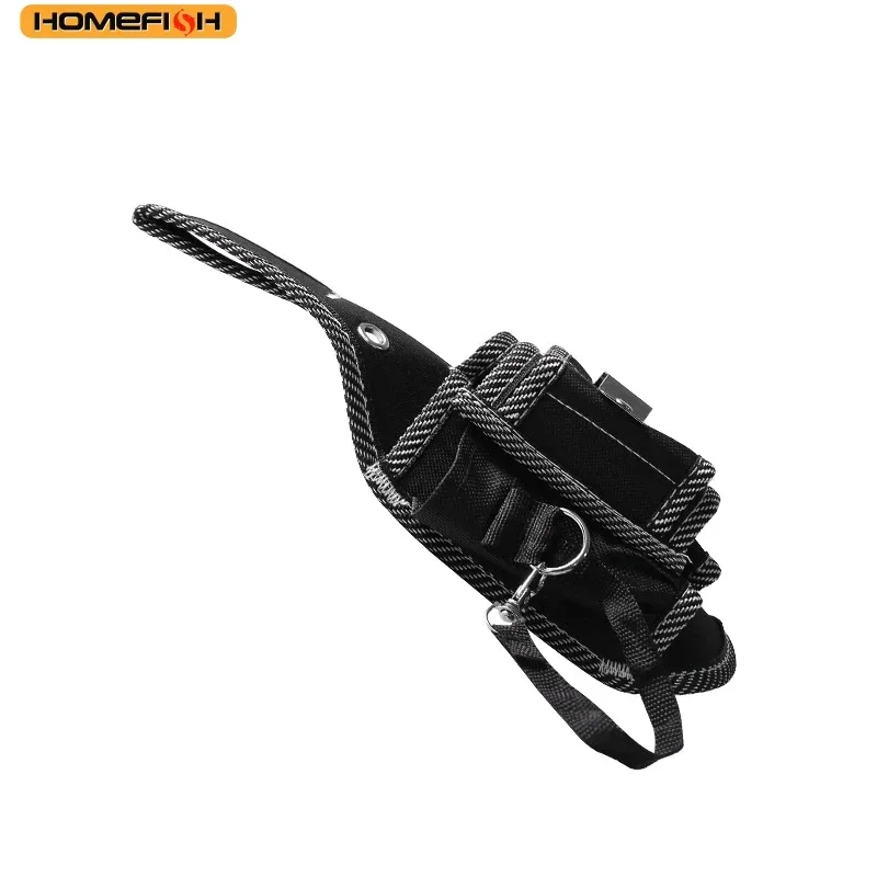 homefish sac à outils simple à suspendre à la ceinture, étui de rangement pour perceuse, sacoche multifonctionnelle pour électricien