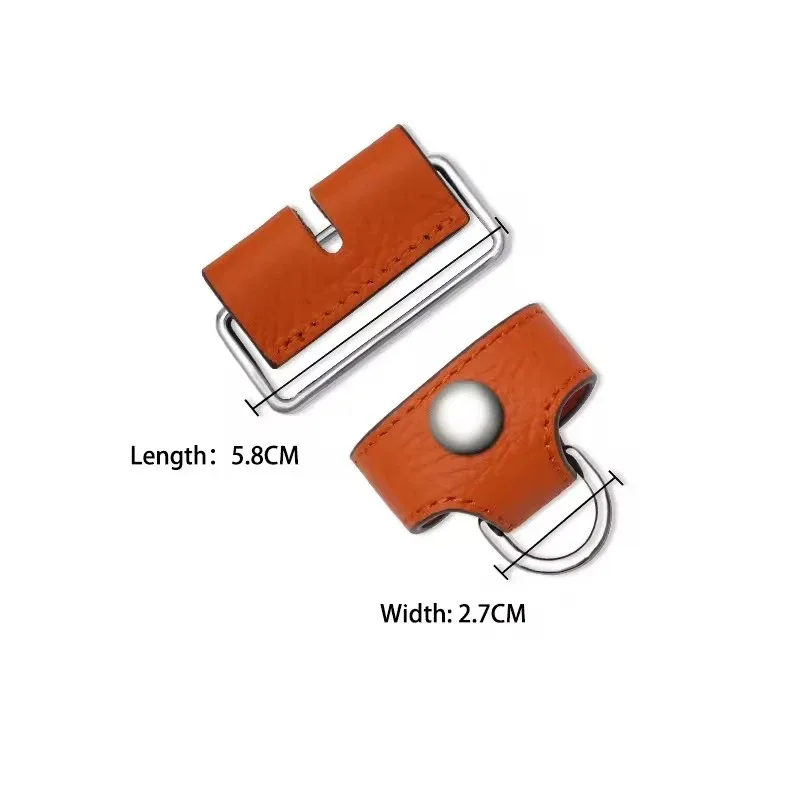 sac à boucle de connexion en cuir, accessoires pour boîte à déjeuner hermes, sac à bandoulière, sacs pour femmes, pièces de modification diy
