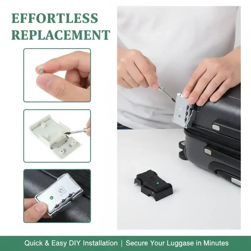 cadenas de valise à code antivol, outil de sécurité pour sac de voyage, accessoires de remplacement pour serrures à clé et loquets