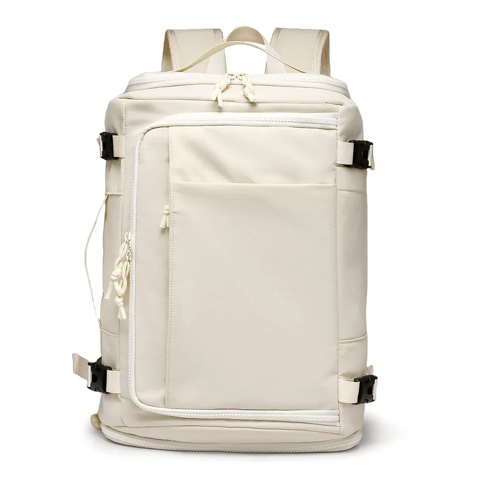 sac à dos de voyage grande capacité unisexe, léger, multifonctionnel, sacoche pour ordinateur, sac à bandoulière décontracté en pvc imperméable