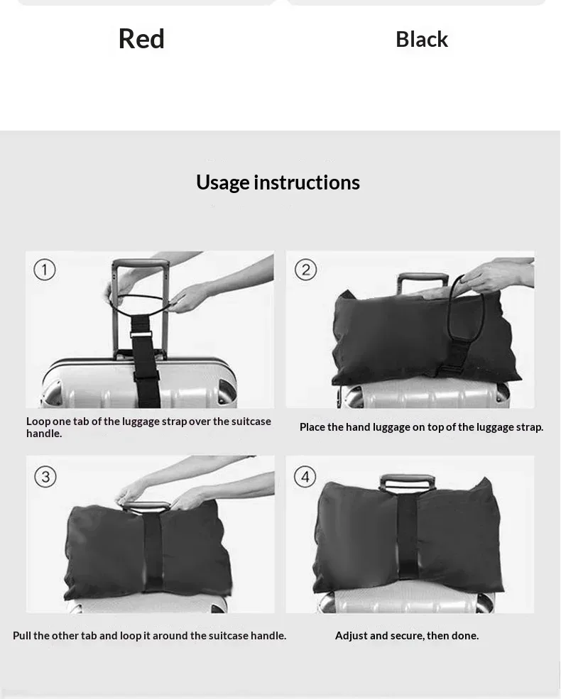 sangle de bagage élastique réglable, sangle de transport, sangle de bagage élastique, ceinture de valise, sangles de sécurité pour bagages de voyage