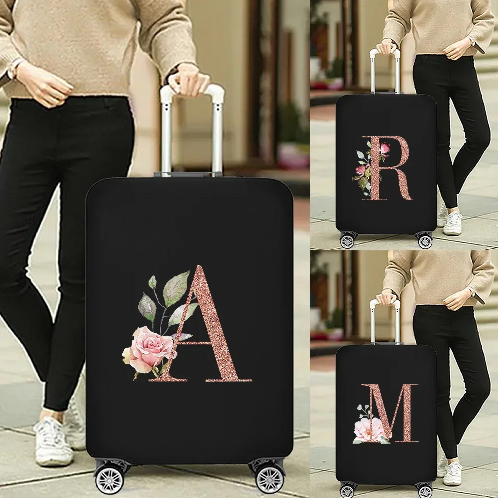 Housses de protection pour bagages extensibles 18-32, housse de protection pour valise de voyage, série or Rose, housses anti-poussière, organisateur de voyage