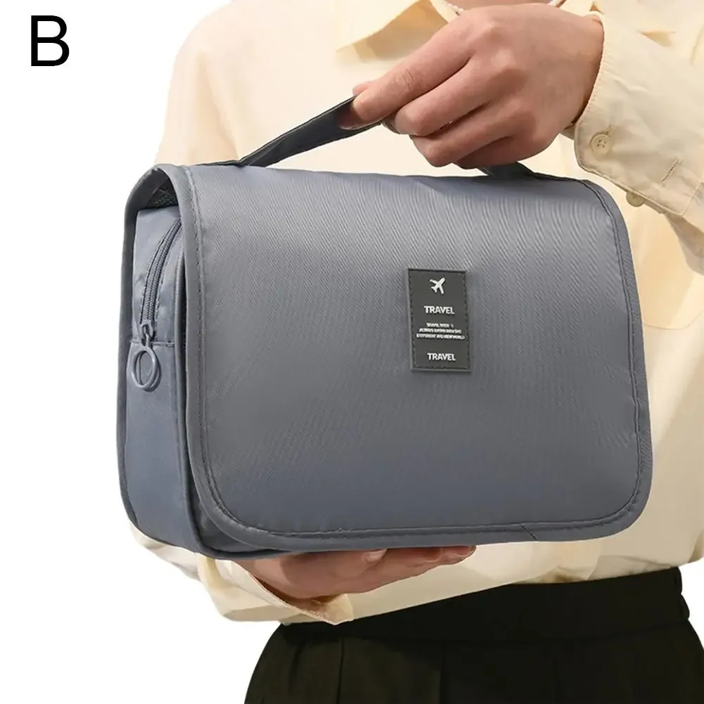 trousse de toilette de voyage imperméable de haute qualité pour femmes, organisateur de maquillage avec crochet de salle de bain, pochette de rangement