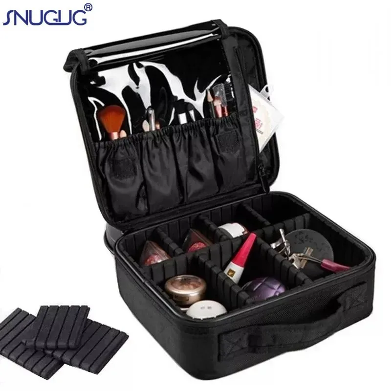 valises à double étages, nouvelle marque, étui à cosmétiques professionnel, motif d'ongles, boîte à outils semi-permanente, sac de rangement pour cosmétiques, 2020