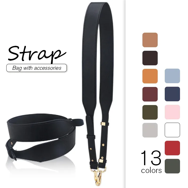 sac à bandoulière en cuir véritable de luxe réglable 109cm-117cm, sangle de sac à main, accessoires de remplacement