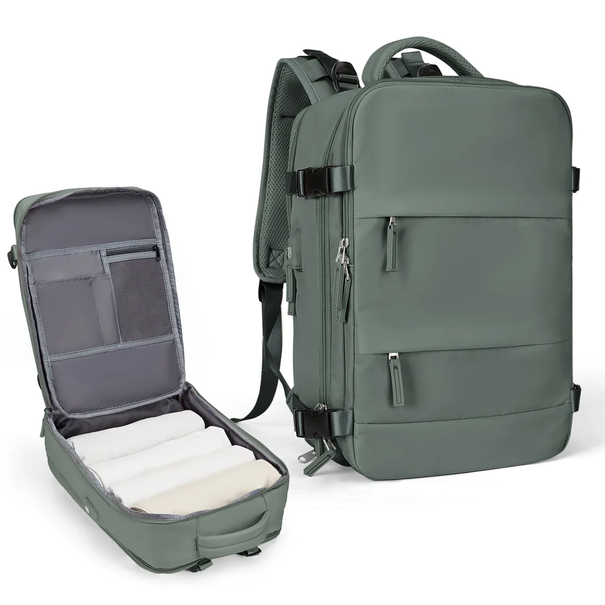 grand sac à dos de voyage pour hommes, sac à dos étanche pour ordinateur portable approuvé par le vol de la compagnie aérienne, sac à dos de transport antivol, sac à dos de randonnée