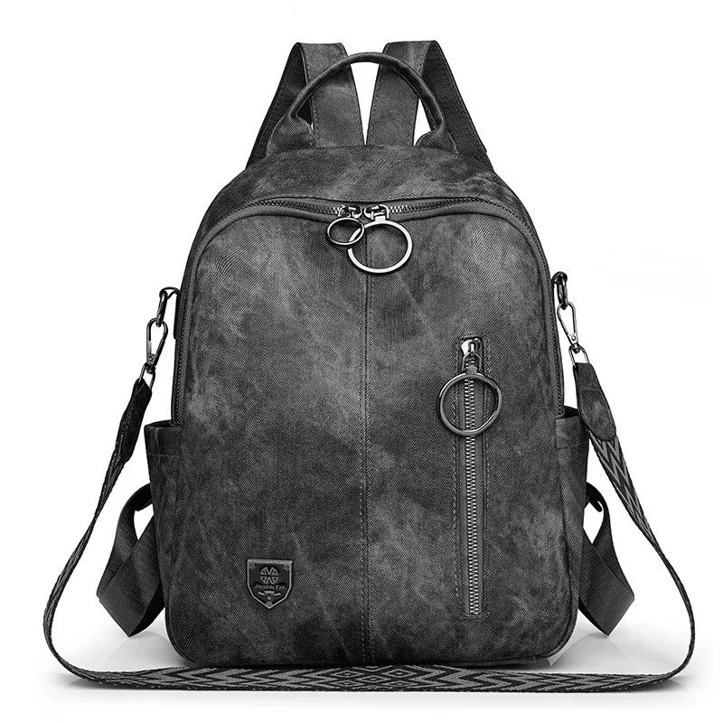 sac à dos rétro en cuir souple pour femme, grande capacité, polyvalent, voyage, livre, nouvelle mode, 2024