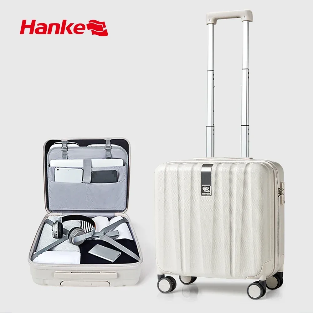 hanke business-valise sous le siège à coque rigide, bagage à main, roues tournantes, embarquement, 14 pouces, 