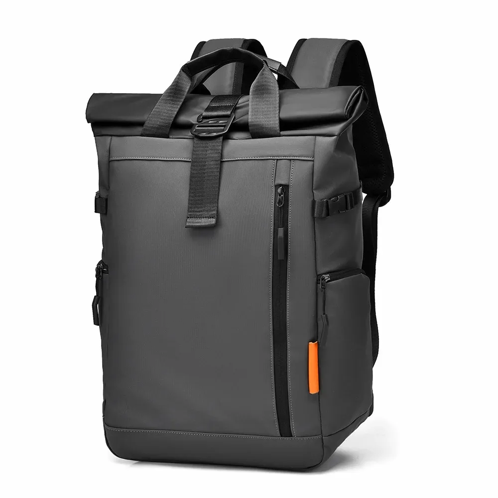 sac à dos tendance grande capacité pour homme, sacoche d'ordinateur de voyage décontractée, sac à bandoulière double pour loisirs, sac d'école éducatif pour jeunes