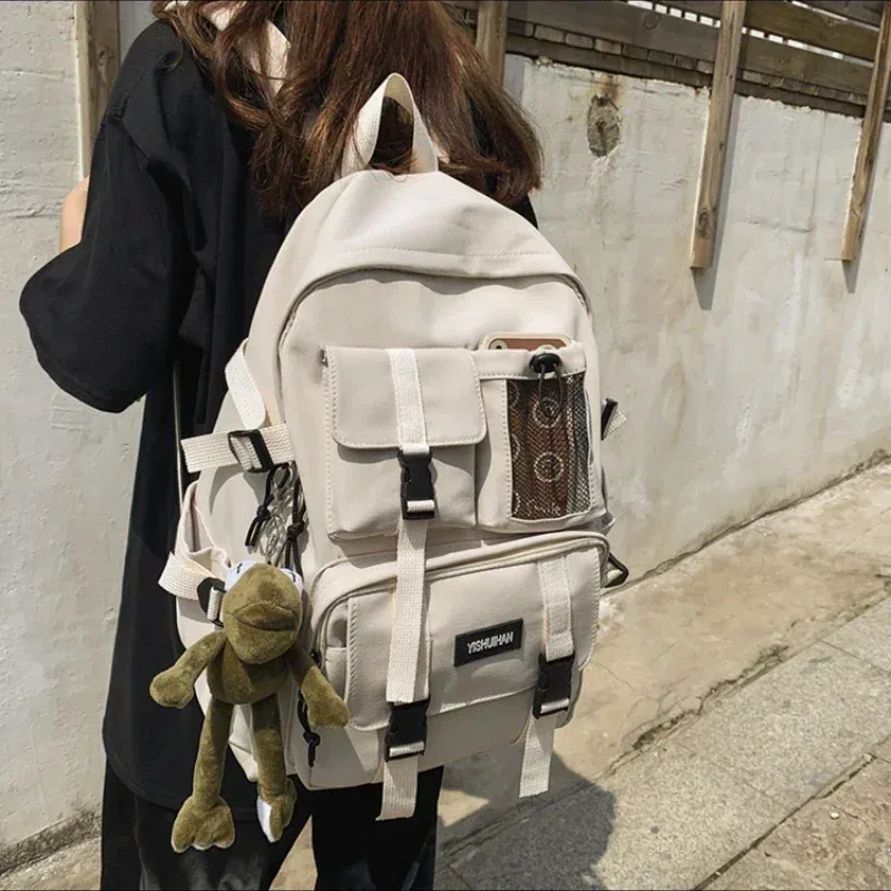 sac à dos multifonctionnel pour ordinateur portable adolescent, sac d'école en toile cool pour femmes, sacs à dos d'étudiant de haute qualité, cartable à la mode pour garçons et filles
