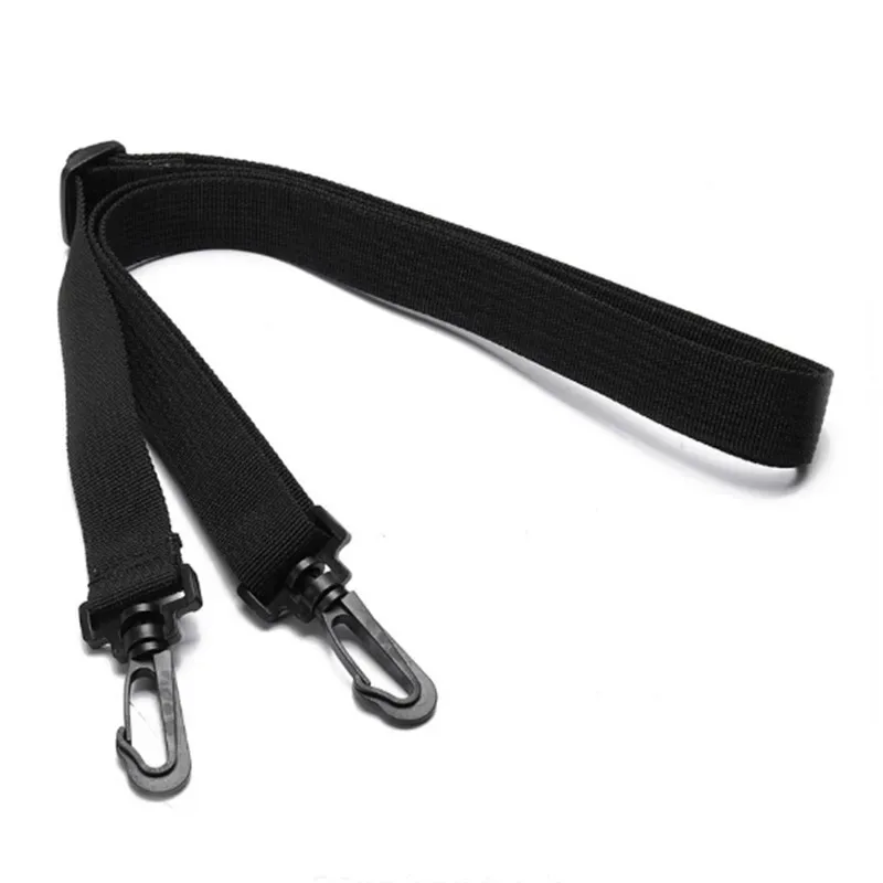 sangle de sac d'ordinateur de 2,5 cm de large en sangle pp pour sac à main, porte-documents, sac bandoulière pour homme, bandes longues réglables, noires