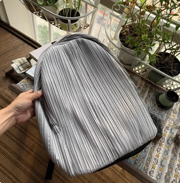 miyake – sac à main multifonctionnel plissé avec cordon de serrage, rangement simple de grande capacité, sacs à dos de voyage à bandoulière pour femmes