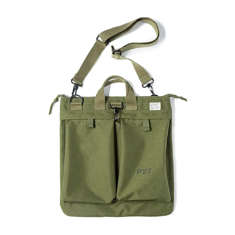 maden hommes flyers casque toile sac grande capacité bandoulière sac à bandoulière concepteur tablette ordinateur sac à main