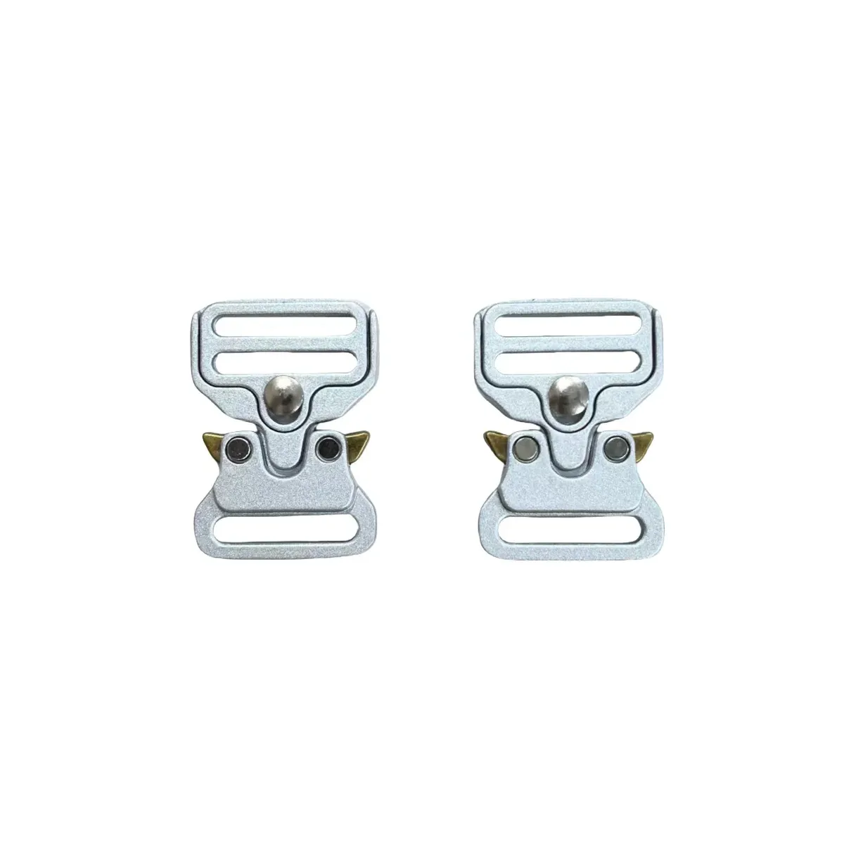 boucles à pression métalliques 15-50 mm en alliage de zinc, boucles de ceinture tactiques d'extérieur, attaches pour sacs à dos et équipements de plein air