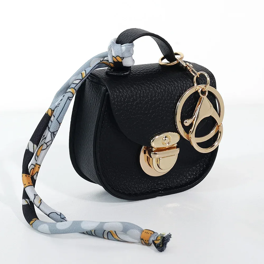 mini sacoche en cuir pu, pendentif de sac, porte-monnaie de luxe mignon, accessoire de mode créatif, porte-clés, cadeau, pochette à rouge à lèvres