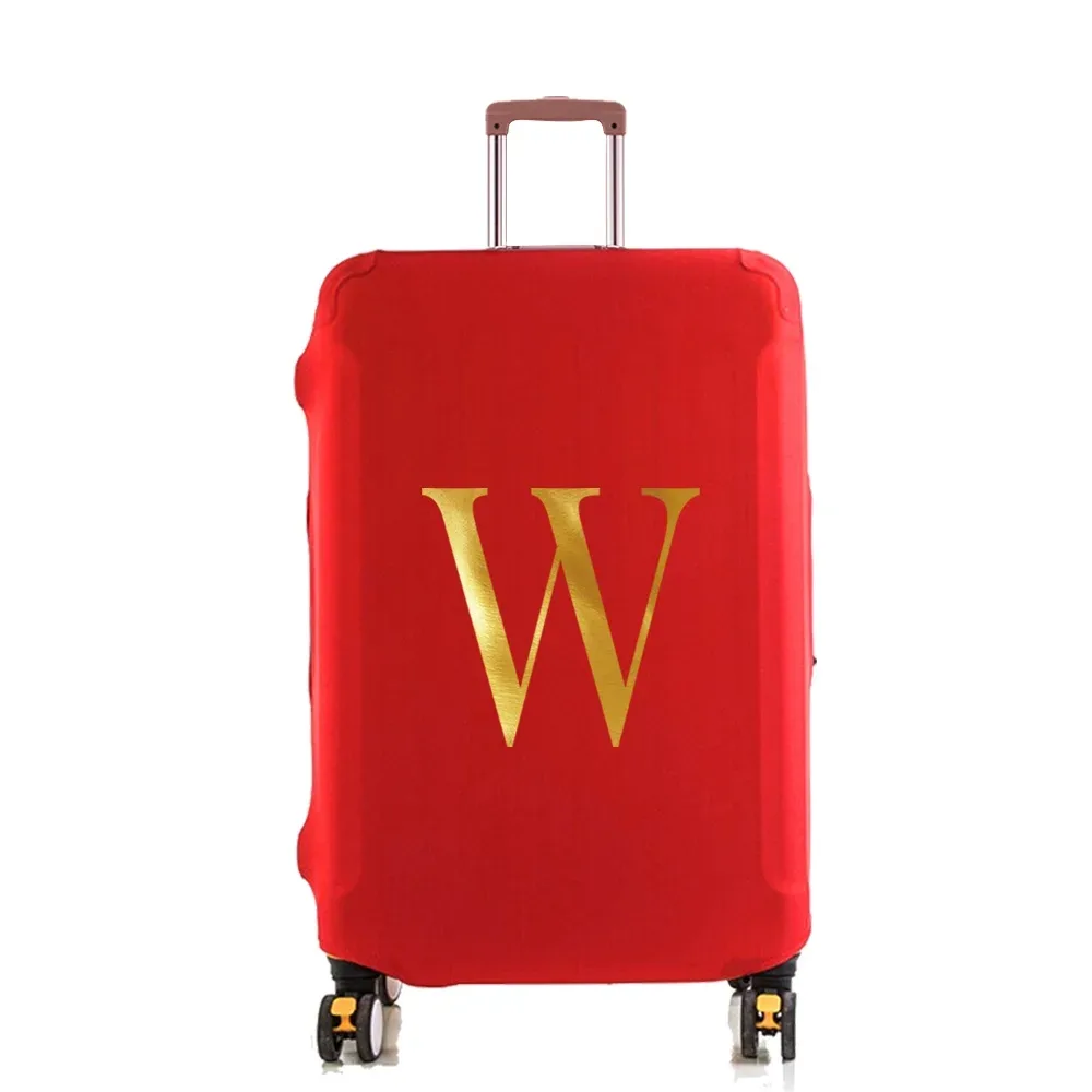 housse de protection élastique pour valise, housse anti-poussière tendance pour bagages à roulettes de 18 à 28 pouces, avec impression de nom, accessoires de voyage