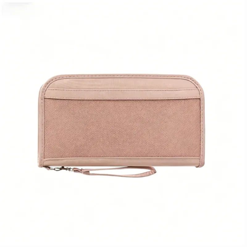 porte-passeport quotidien et de vacances, organiseur de documents multi-emplacements avec fermeture éclair pour passeports, billets d'avion, cartes et argent liquide