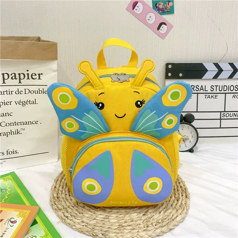 sac à dos papillon pour tout-petits, mini sac de voyage avec dessin animé d'animaux mignons pour filles de 1 à 3 ans, sac à dos préscolaire